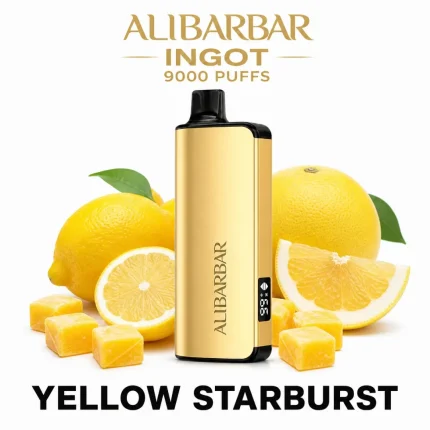 Yellow Starburst ALIBARBAR Ingot 9000 Puffs